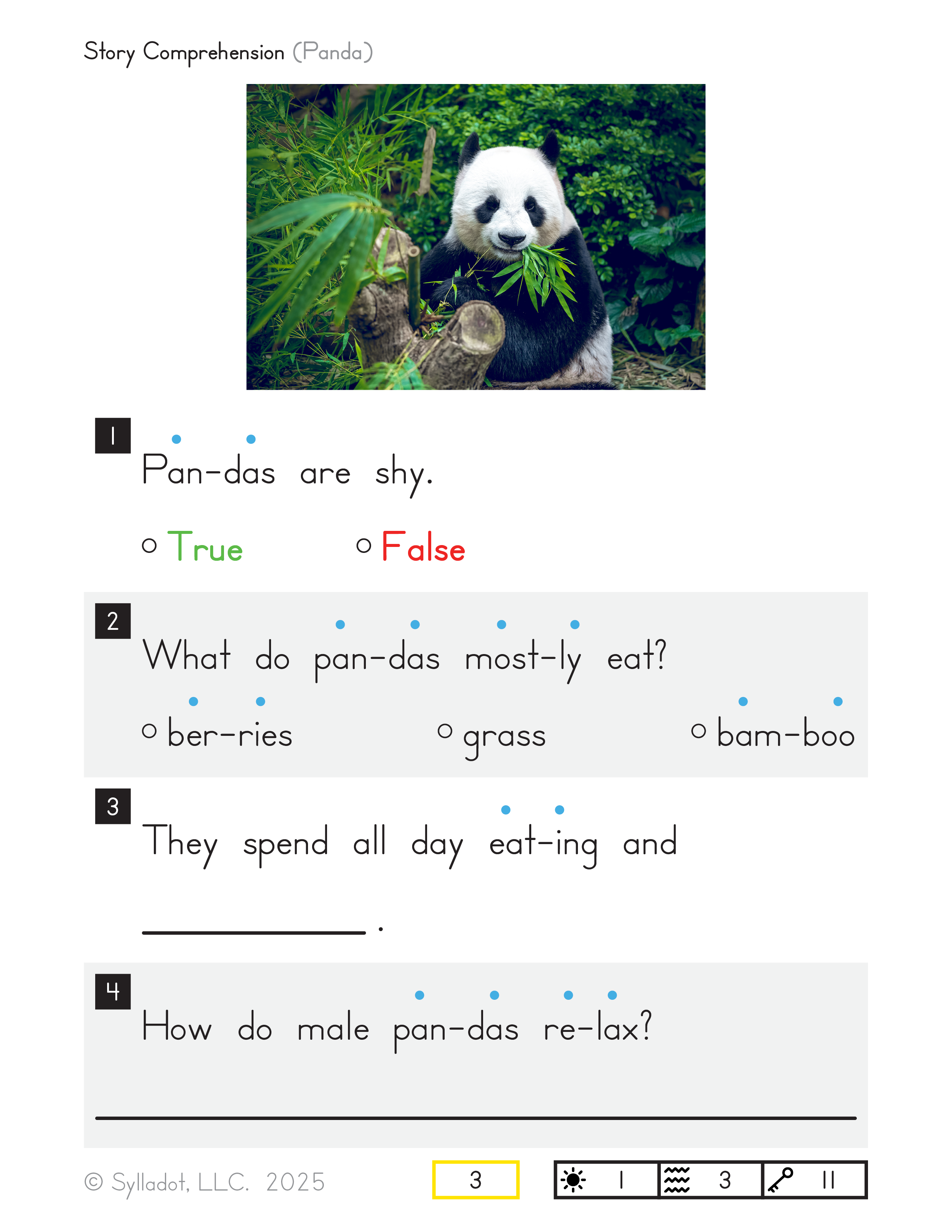 Level 2 Reading