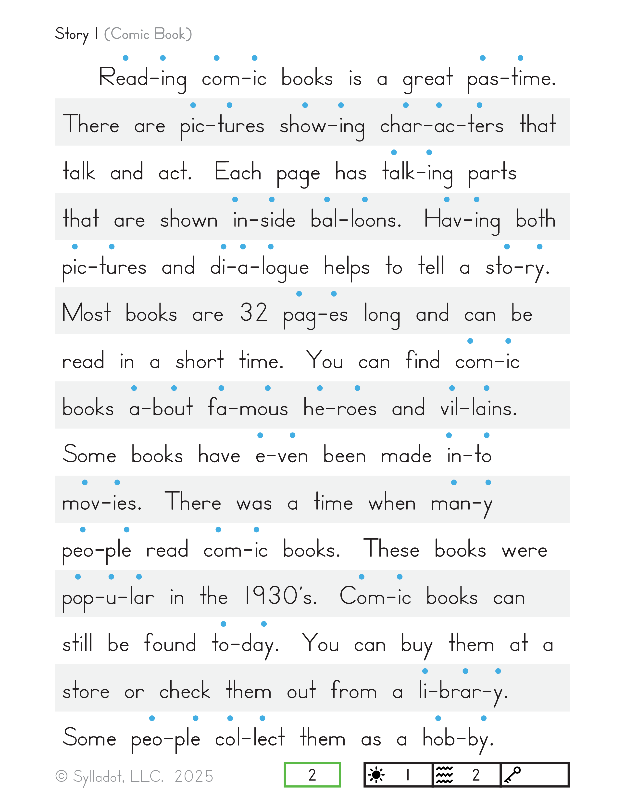 Level 3 Reading