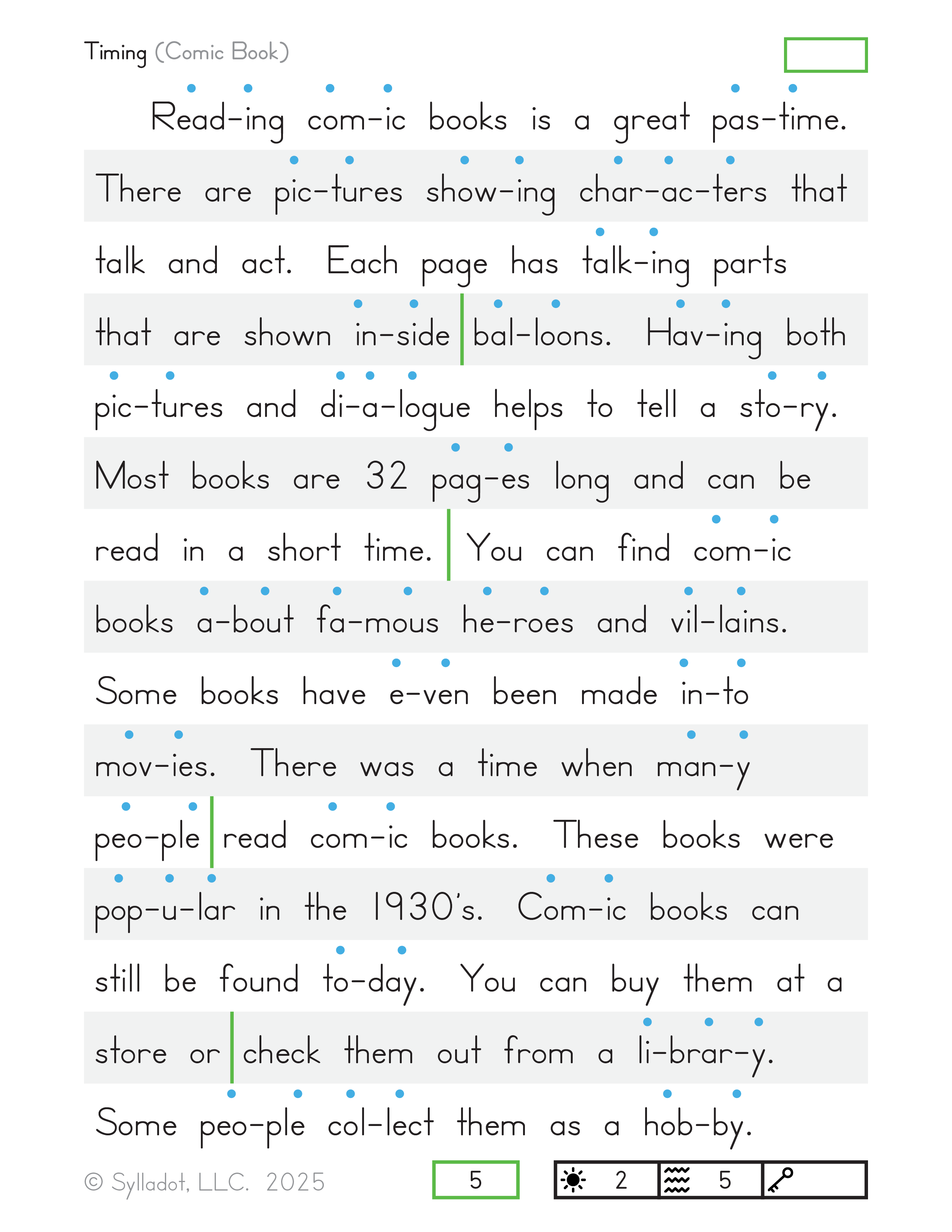 Level 3 Reading