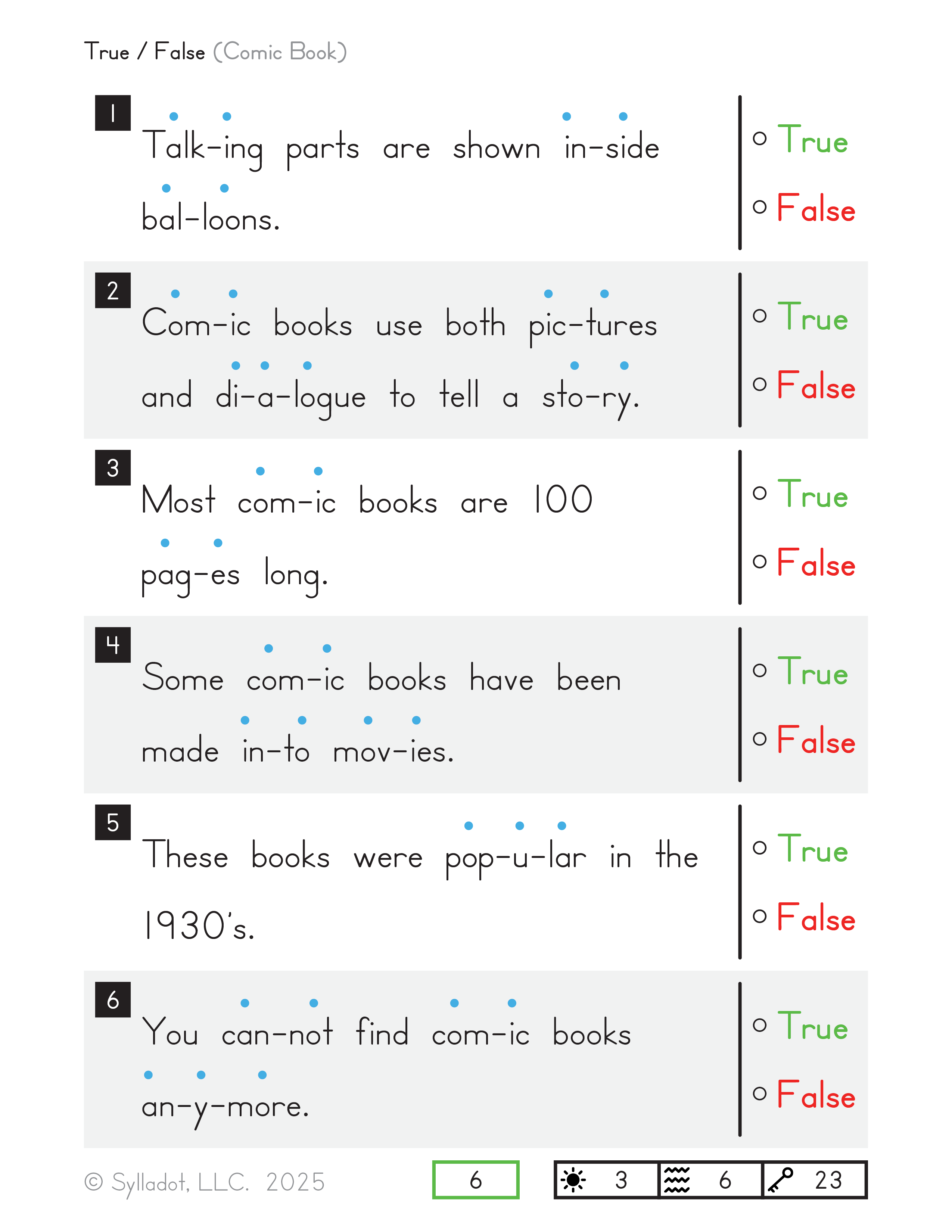 Level 3 Reading