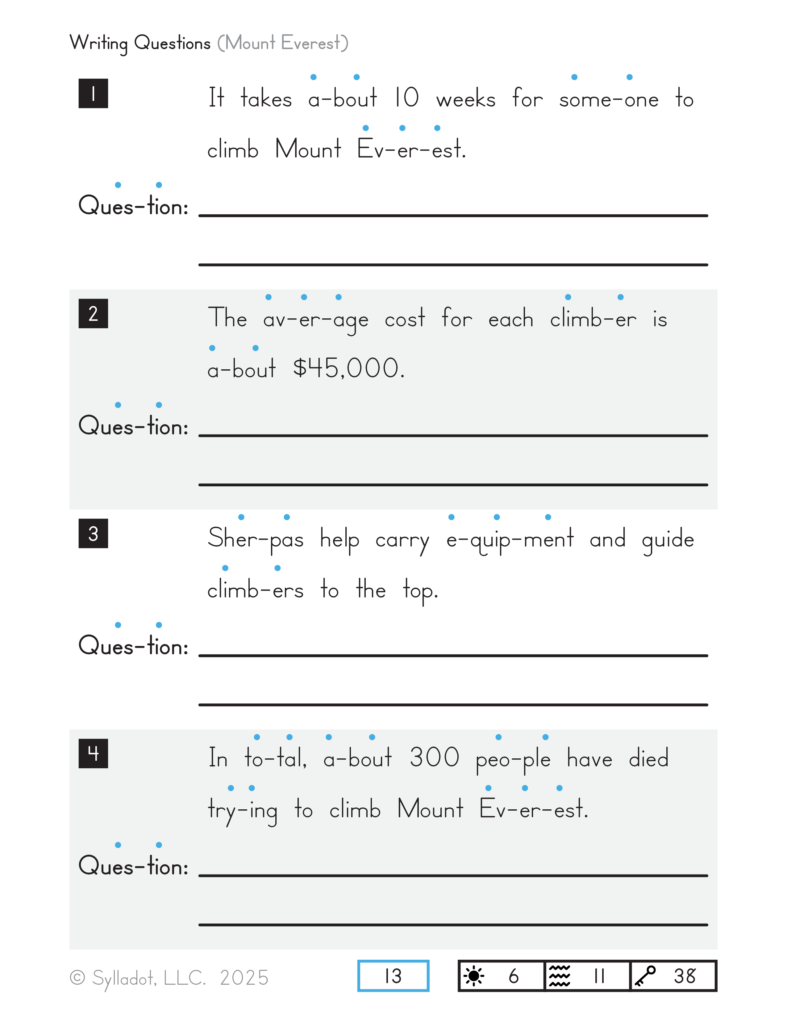 Level 4 Reading