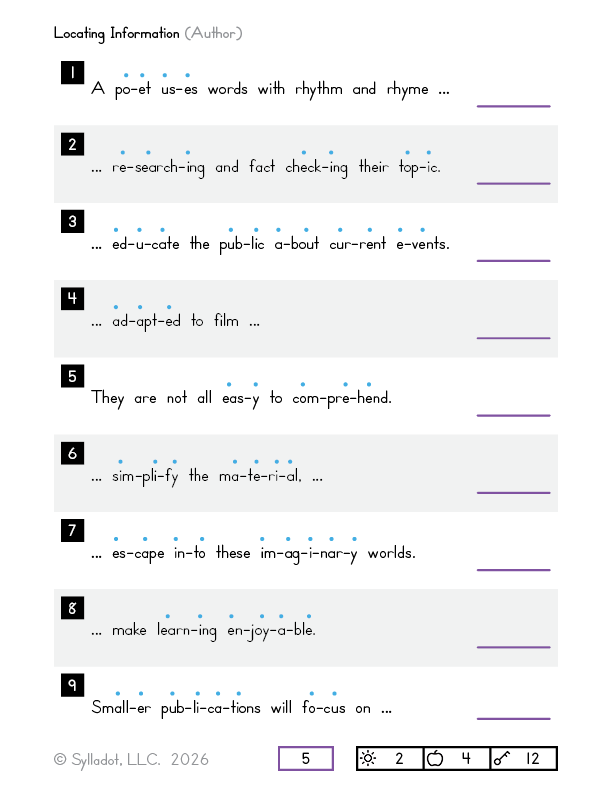 Level 5 Reading