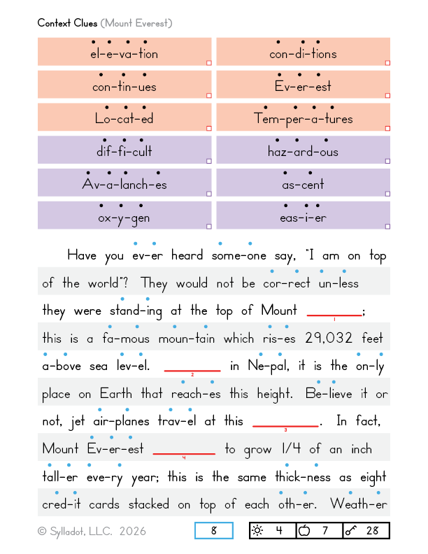 Level 4 Reading