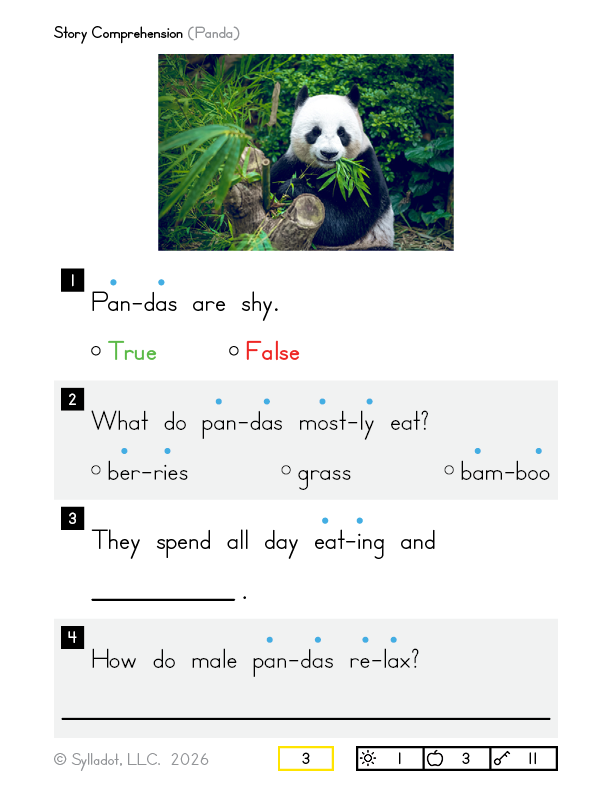 Level 2 Reading