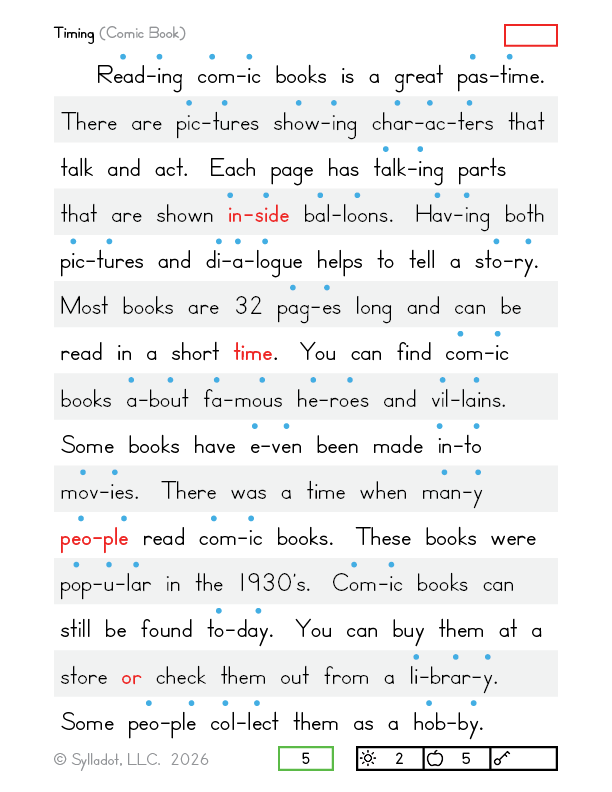 Level 3 Reading