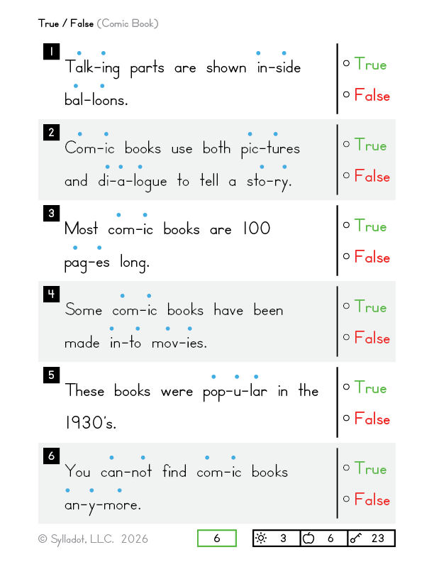 Level 3 Reading
